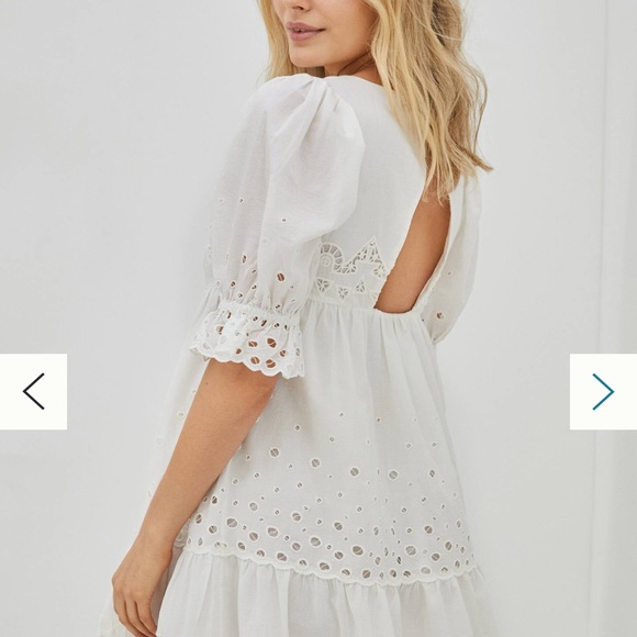 Anthropologie Audrina eyelet dress open back - Picture 9 of 11